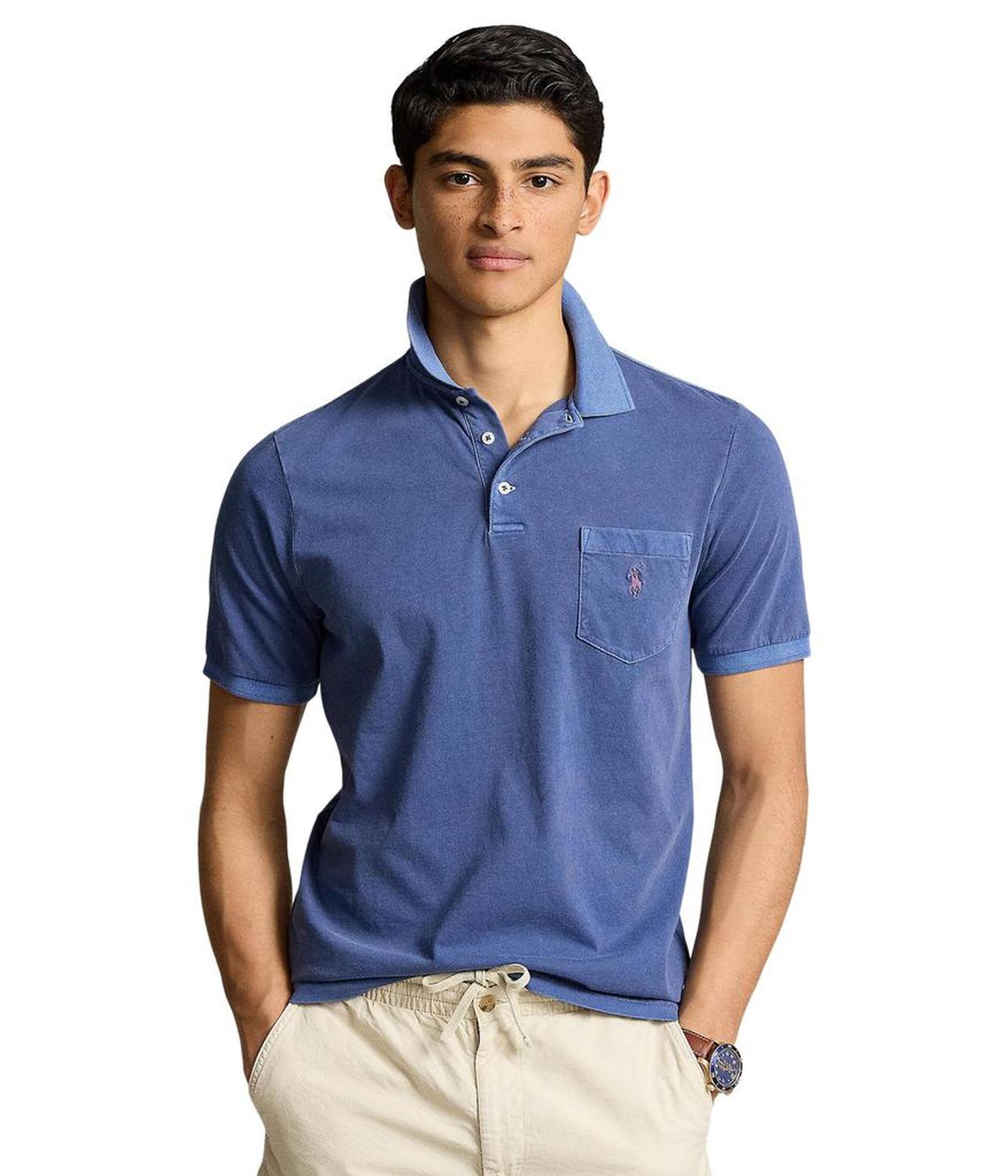 Classic Fit Garment-Dyed Polo Shirt