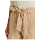 Belted Linen Shorts