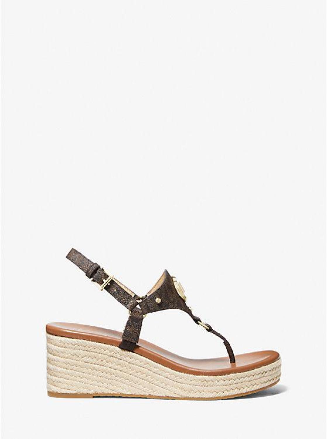 Casey Signature Logo Wedge Sandal