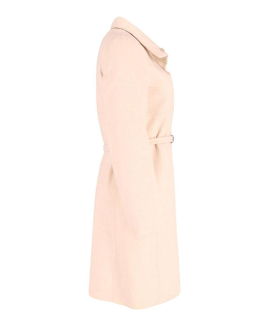 Maxmara Belted Coat in Beige Wool