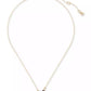 Gold-Tone Color Cubic Zirconia Martini Mini Pendant Necklace, 16" + 3" extender