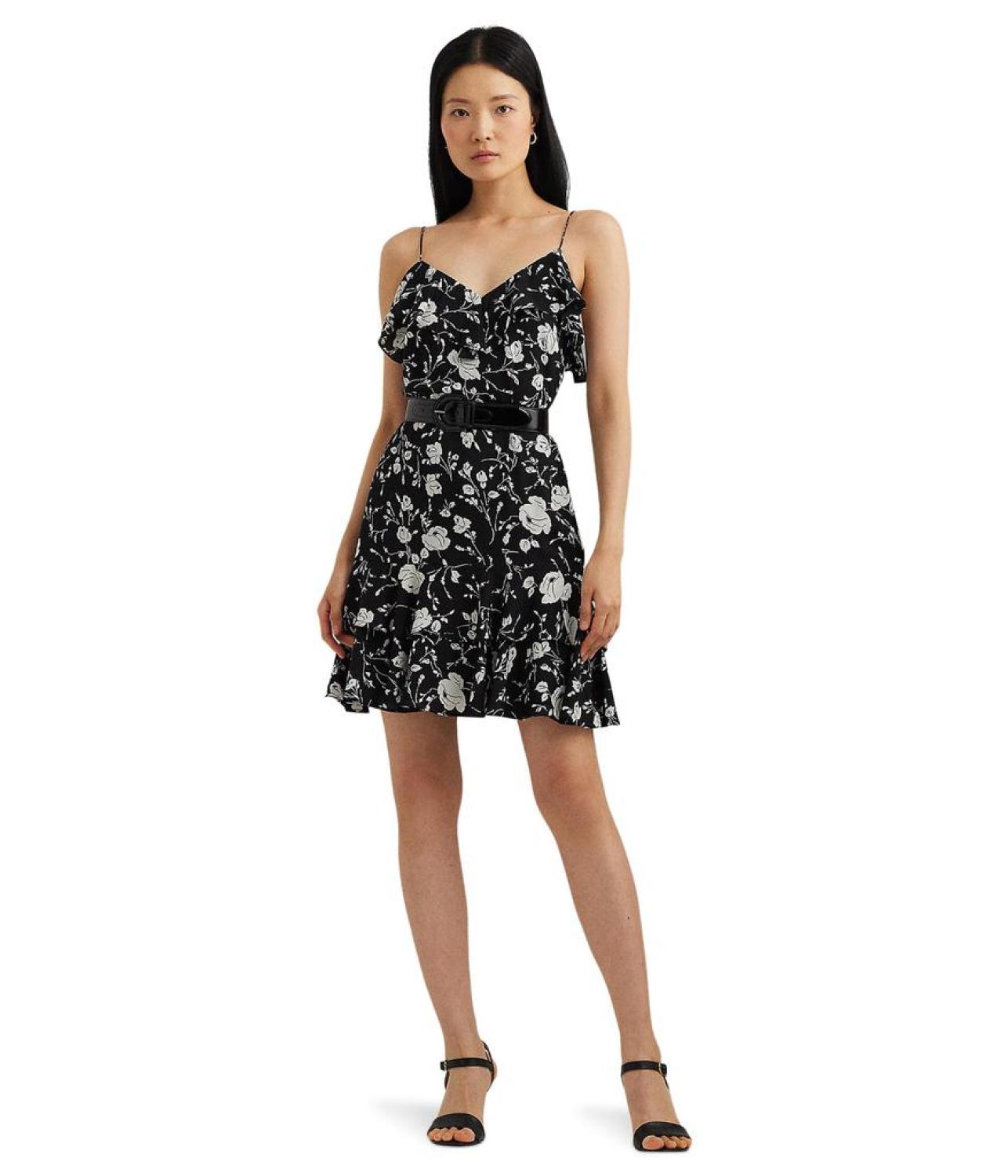 Floral Georgette Sleeveless Dress