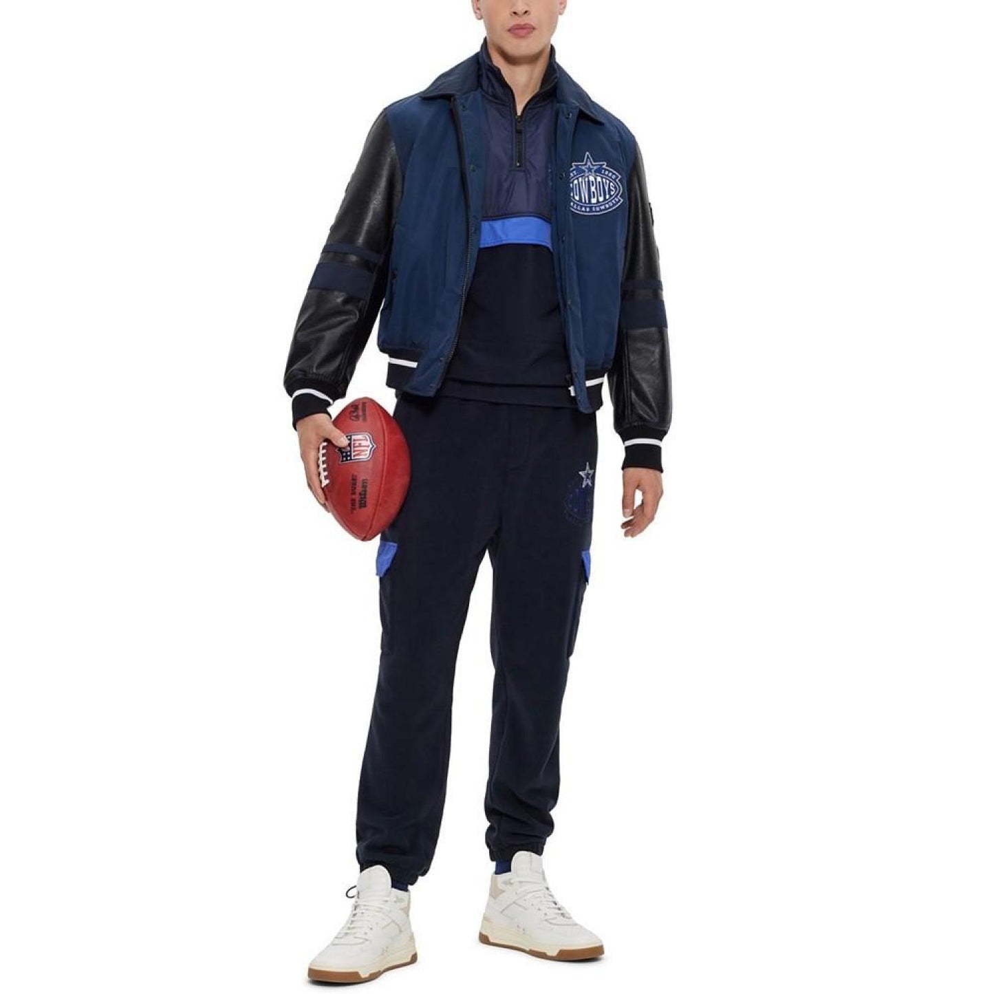 Men's BOSS x NFL Zip-Neck Sweatshirt