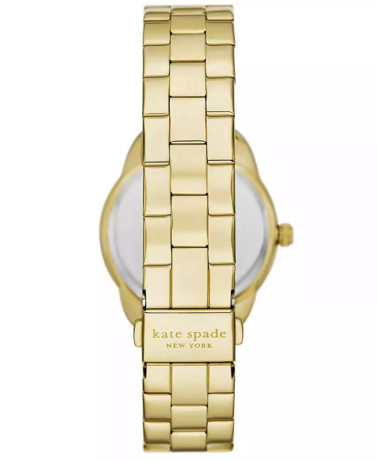 Women's Crosstown Three-Hand Gold-Tone Watch 34mm