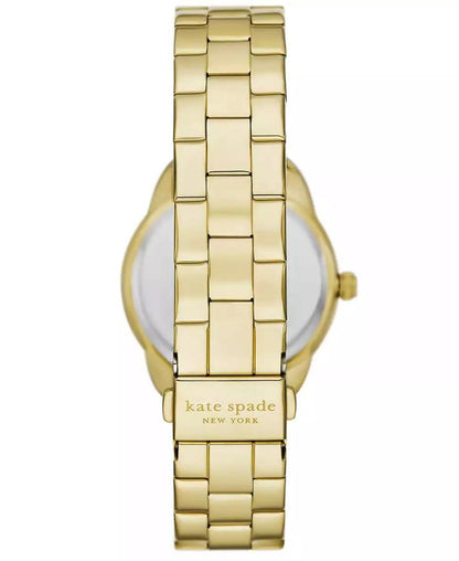 Women's Crosstown Three-Hand Gold-Tone Watch 34mm