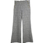 Max Mara Zirlo Star Print Flared Pants in White Cotton