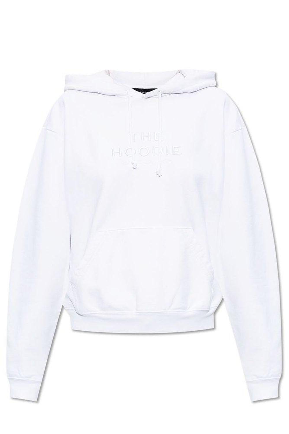 Marc Jacobs Logo Embroidered Drawstring Hoodie