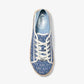 Libby Logo Jacquard Denim Collapsible-Heel Sneaker