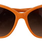 Dolce & Gabbana Chic Orange Round Sunglasses for Women