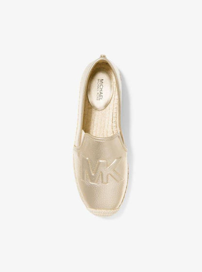 Hastings Metallic Logo Embossed Slip-On Espadrille