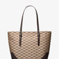 Aria Large Signature Logo Jacquard Tote Bag