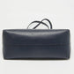 Navy Blue Leather Molly Tote