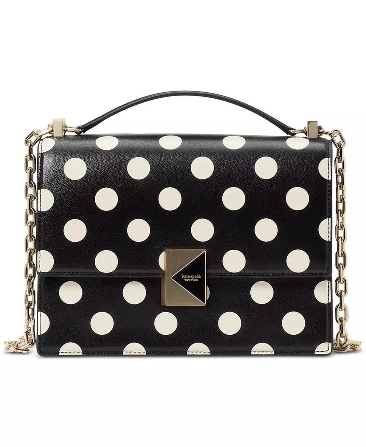 Deco Dot Small Leather Chain Crossbody