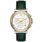 Women's Maren Chronograph Green Leather Watch 40mm