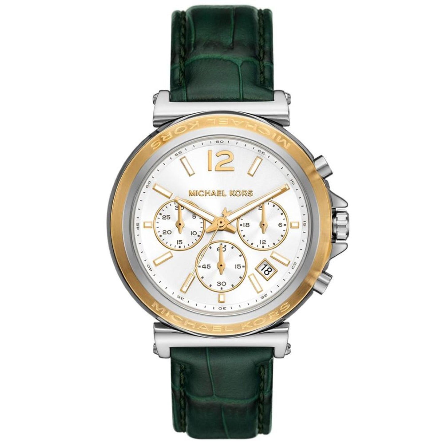 Women's Maren Chronograph Green Leather Watch 40mm