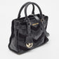 Michael Kors Black Leather And Suede East West Dillon Tote