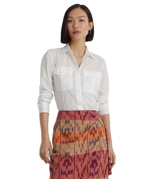 Petite Cotton Voile Shirt