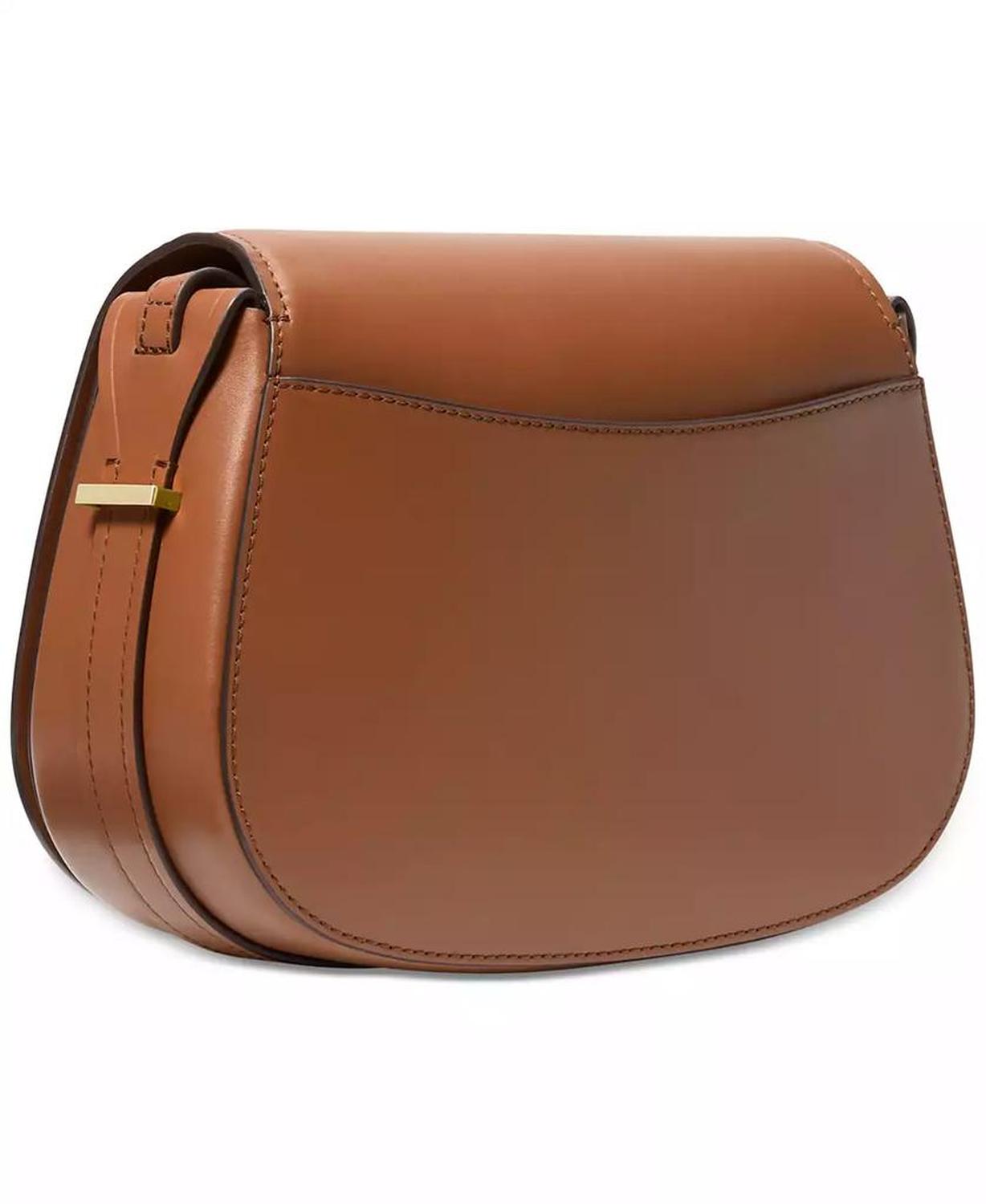 Lydia Small Leather Flap Messenger