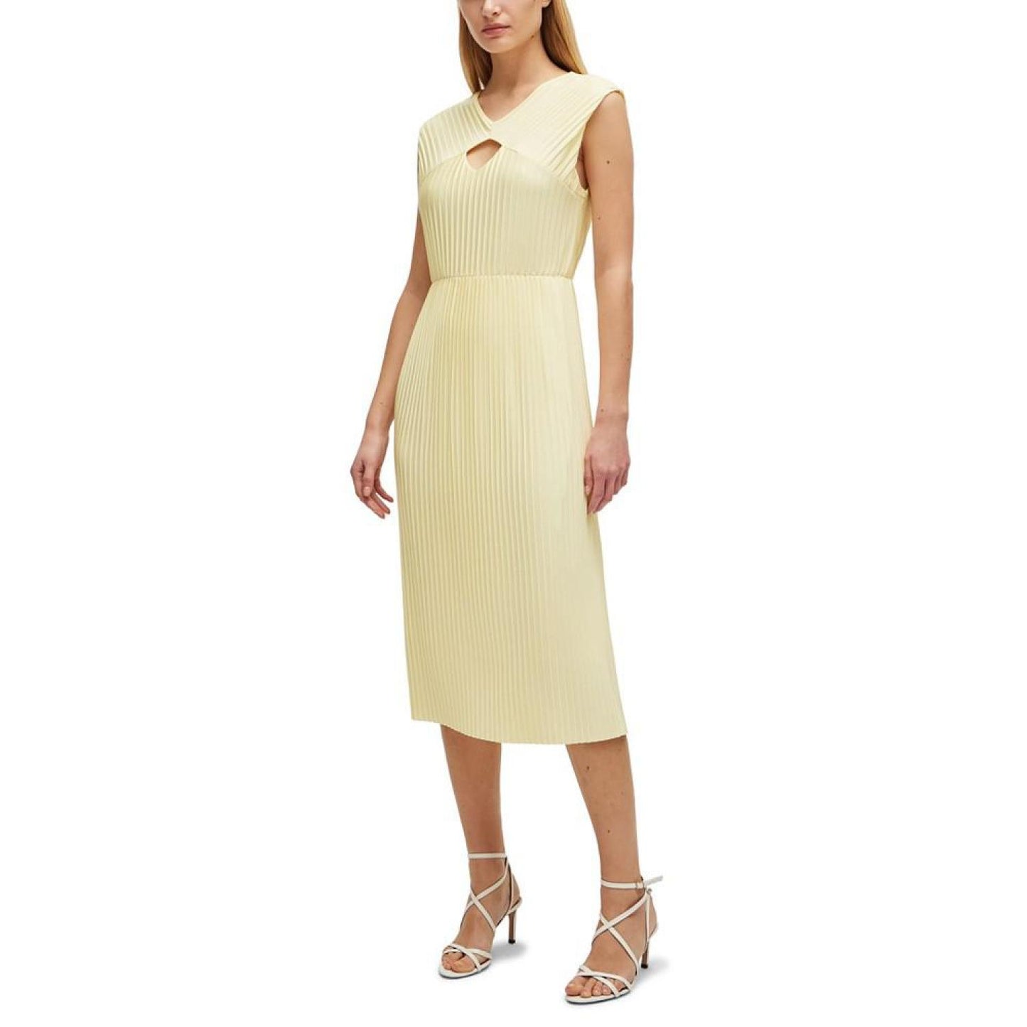 Women's Sleeveless Plisse Dress