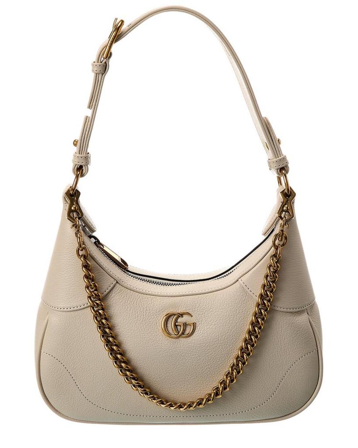 Gucci Aphrodite Small Leather Hobo Bag