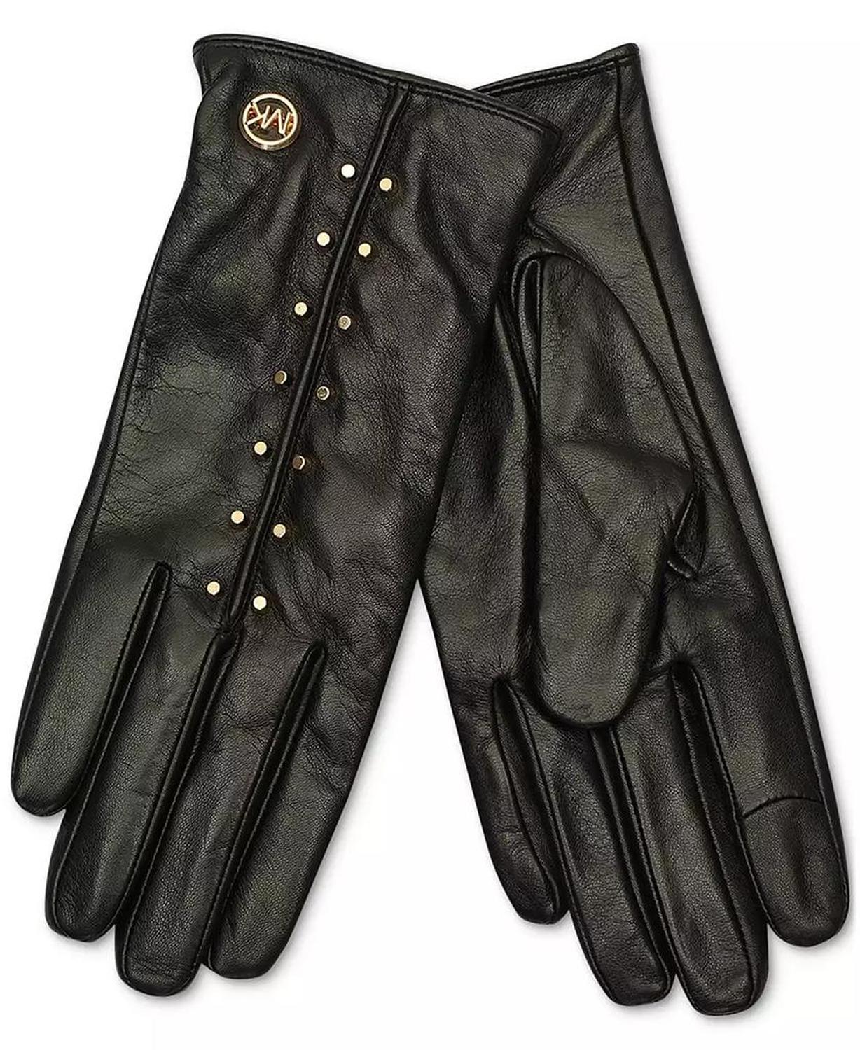 MICHAEL Women's Astor Studded Leather Tech Gloves