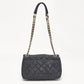 Michael Kors Navy Blue Quilted Denim And Leather Sloan Shoulder Bag