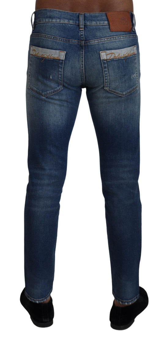 Dolce & Gabbana Elegant Slim Fit Italian Denim Jeans