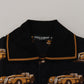 Dolce & Gabbana Elegant Car Print Polo T-Shirt in Black