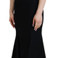 Dolce & Gabbana Elegant Fit and Flare Black Sheath Dress