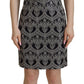 Dolce & Gabbana Elegant Jacquard Bodycon Shift Dress