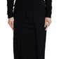 Dolce & Gabbana Elegant Sheath Wrap Dress with Long Sleeves