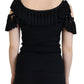 Dolce & Gabbana Elegant Black Cotton Tank Top Blouse