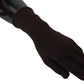 Dolce & Gabbana Elegant Silk Cashmere Brown Gloves