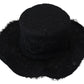 Dolce & Gabbana Elegant Black Top Hat - Timeless Fashion Statement