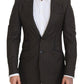 Dolce & Gabbana Elegant Striped Wool Blend Slim Blazer