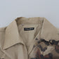 Dolce & Gabbana Beige Cotton Button-Down Casual Shirt