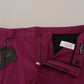 Dolce & Gabbana Elegant Magenta Cotton Stretch Pants