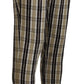 BENCIVENGA Chic Multicolor Checkered Cotton Pants