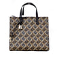 Marc Jacobs Mini Grind Signet Printed Leather Crossbody Tote Handbag Purse