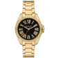 Women's Kacie Three-Hand Gold-Tone Stainless Steel Watch 39mm