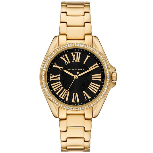 Women's Kacie Three-Hand Gold-Tone Stainless Steel Watch 39mm