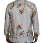 Dolce & Gabbana Elegant Silk Bird Print Casual Shirt