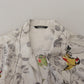 Dolce & Gabbana Elegant Silk Bird Print Casual Shirt