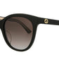 Gucci GG0081SK 001 Square Sunglasses