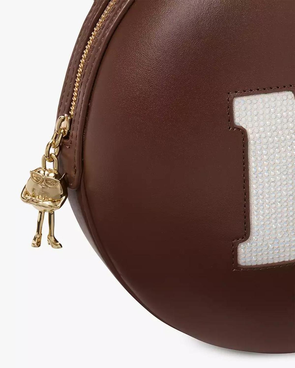 X M&M's Embellished Smooth Leather 3D Crossbody Bag