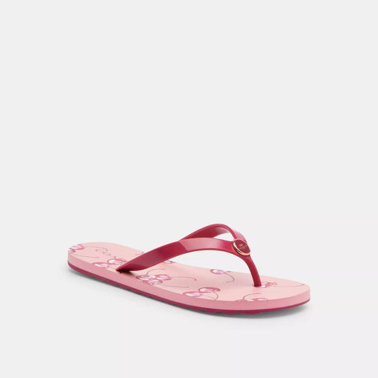 Coach Outlet Zayn Flip Flop With Fruit Print