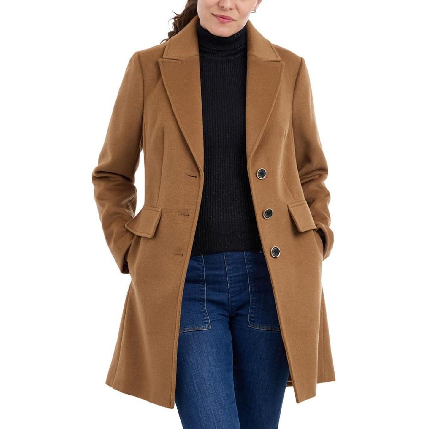 Women's Notched-Collar Coat