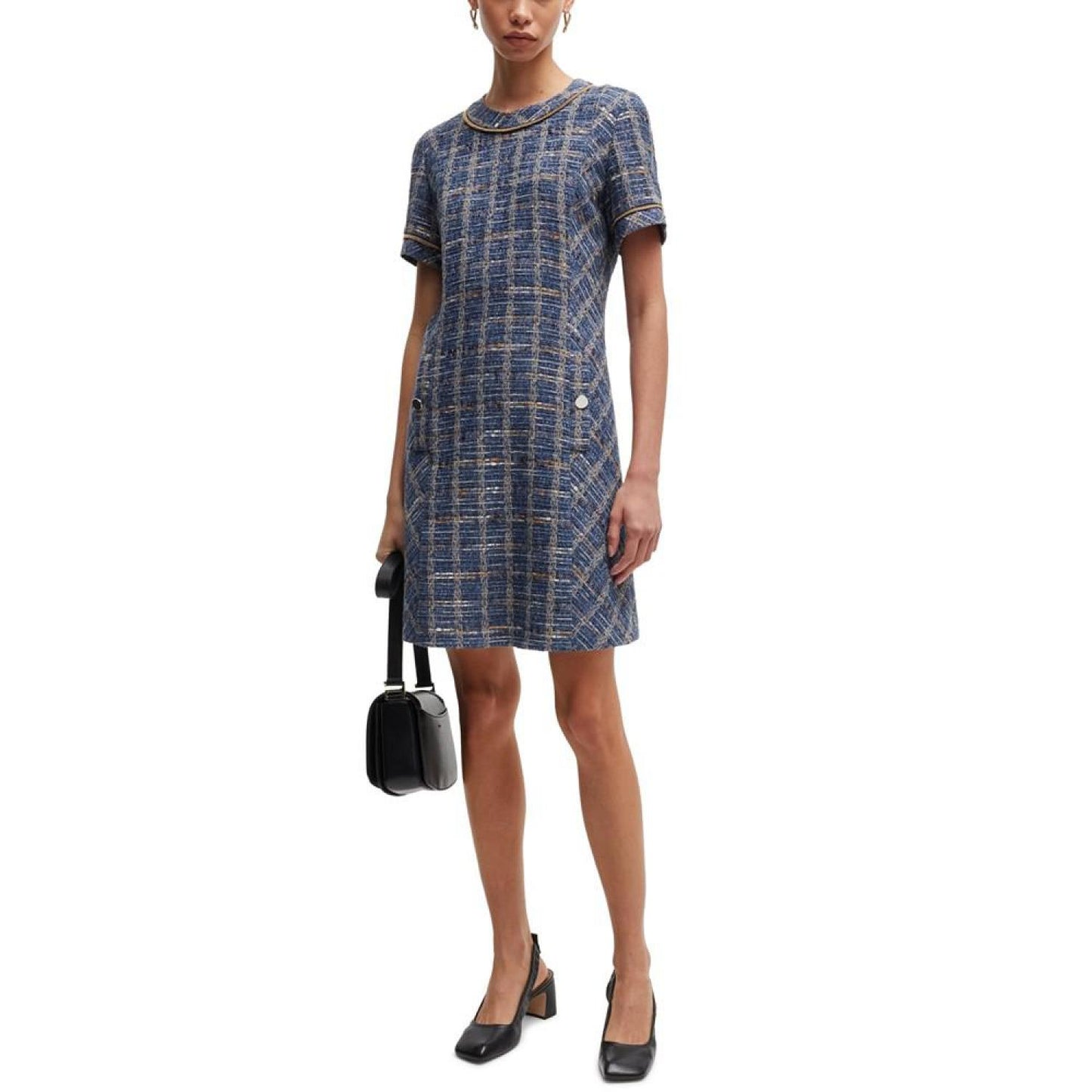 Women's Tweed Check Dress