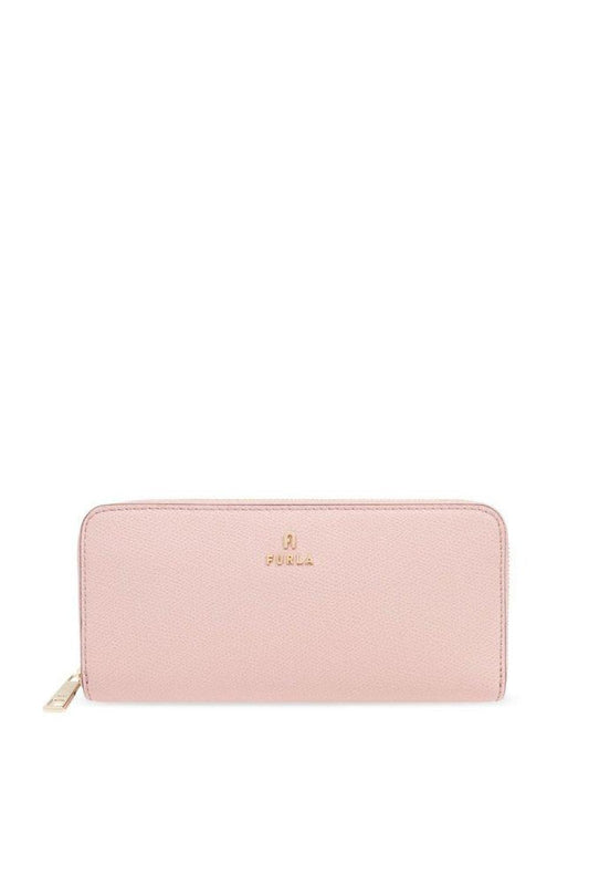 Furla Logo Plaque Zipped Continental Wallet