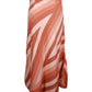 Sportmax Striped Midi Skirt in Peach Silk